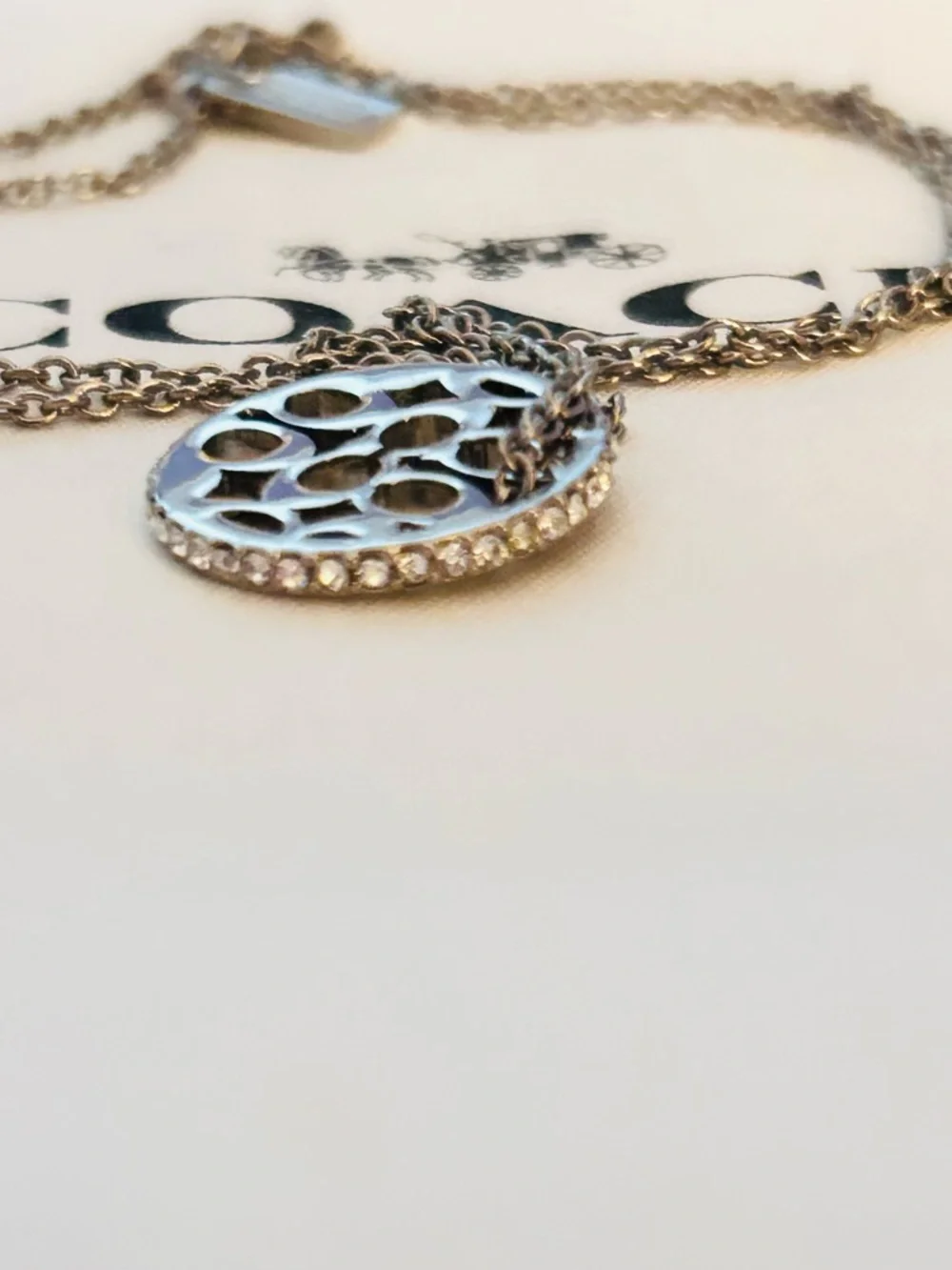 Coach Swarovski Charm Necklace ( NECKLACE ONLY ) - Picture 6 of 12